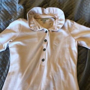 Burberry light pink polo shirt